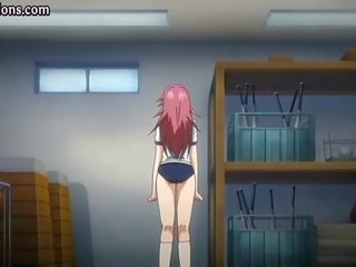 Redhead anime young lady having tremendous dirty clip