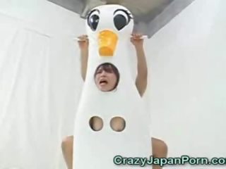 Japanese Duck teenager Facialed!