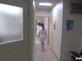 Japońskie pielęgniarka dostaje niegrzeczne z za ciężko w górę part6