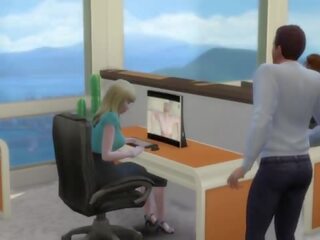 Në urdhër jo në humb një punë bjonde ofron të saj pidh - seks film në the zyrë